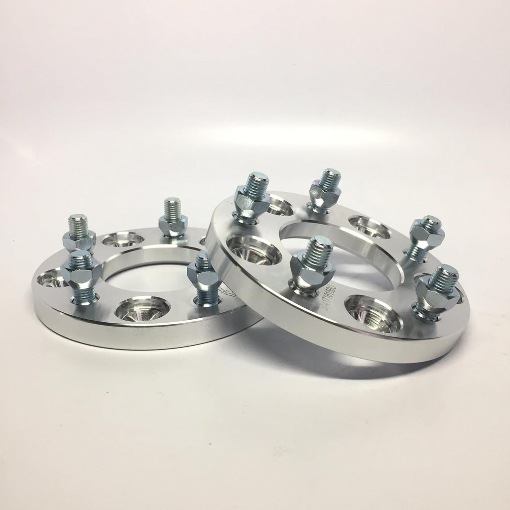 2 Pieces 15mm Wheel Adapters 5x100 Hub to 5x114.3 12x1.5 Studs 67.1mm Center Bore J508