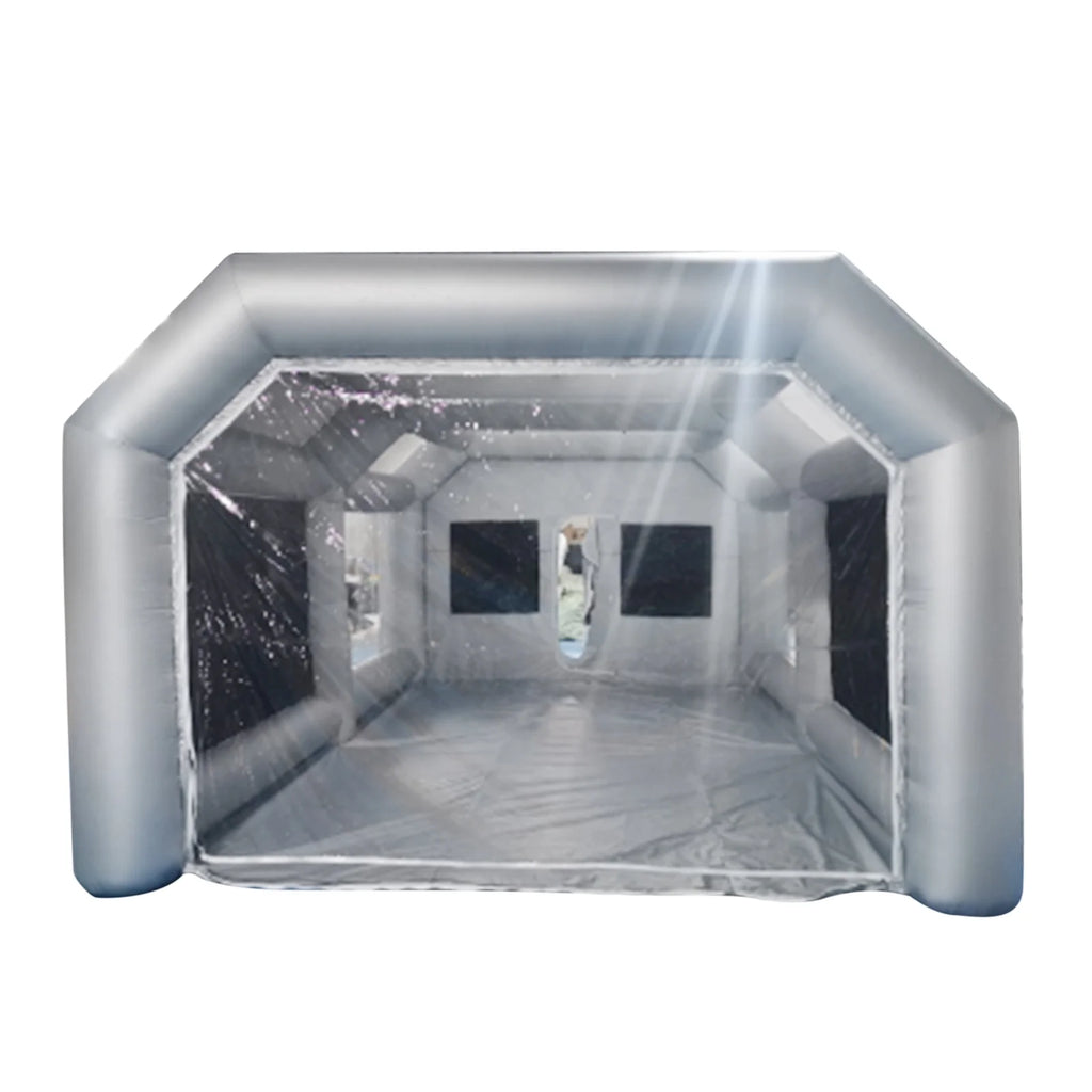 Portable Inflatable Spray Paint Booth Tent Car Workstation with Two Air Filter Nets 28 * 15 * 10Ft C441