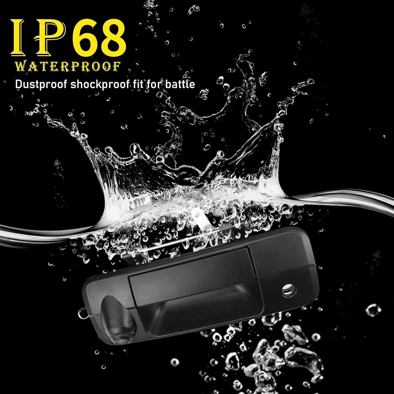 Black Rear View Backup Camera for Toyota Tundra P165