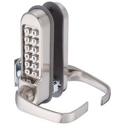 Satin Nickel Single Sided Door Lever Set J404