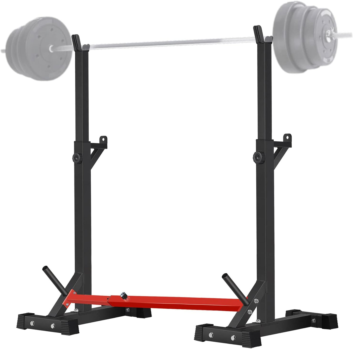 Adjustable Squat Rack Stand Barbell Rack Weight Lifting Gym Dumbbell Racks Home Gym Bench Press Rack 600Lbs S83485