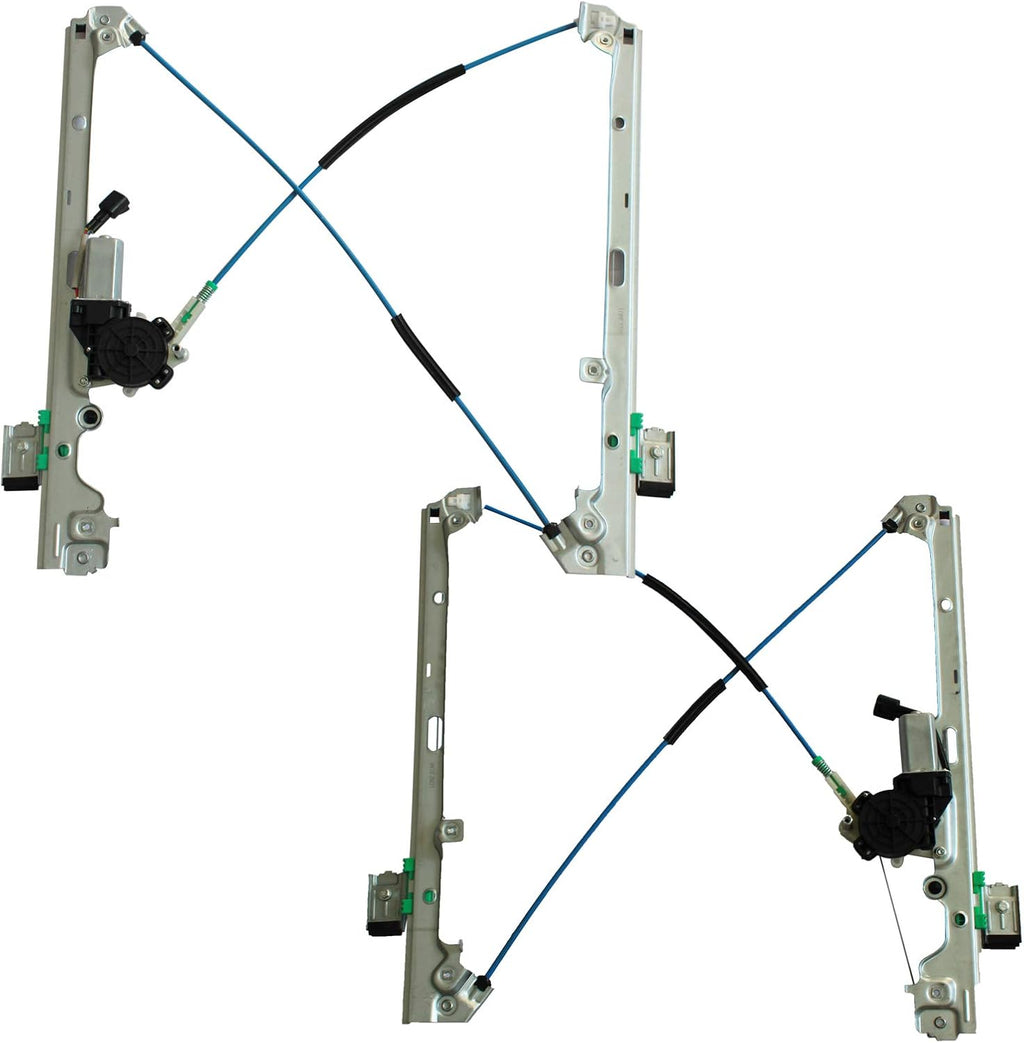 Front Left & Right Power Window Regulator with Motor Assembly W410929