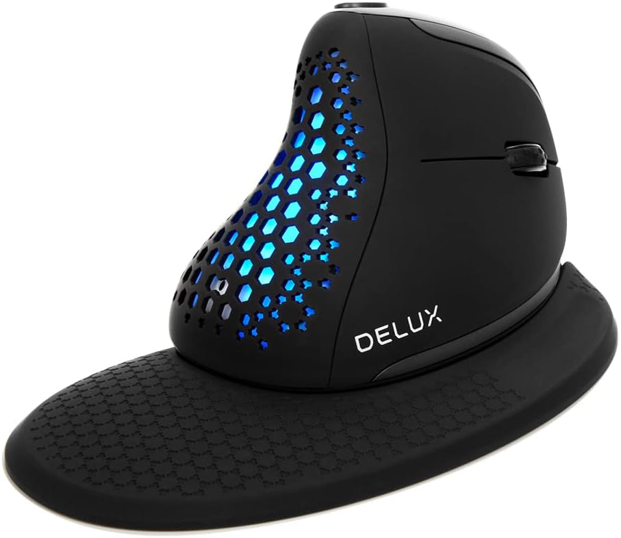 Wireless Ergonomic Vertical Mouse with OLED Screen, 7200DPI, Rechargeable W5537