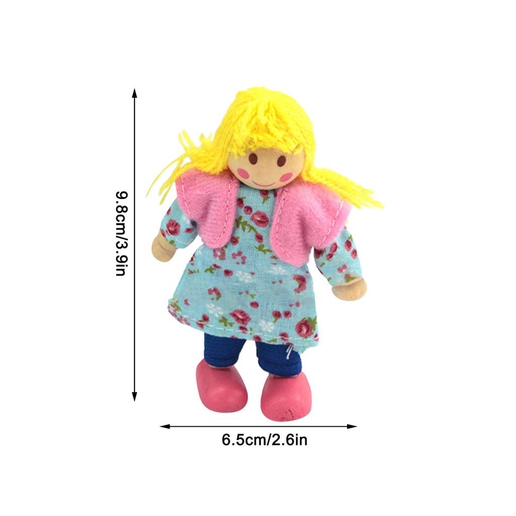 Miniature Dollhouse Accessories 7 People Set Doll Toys C589480