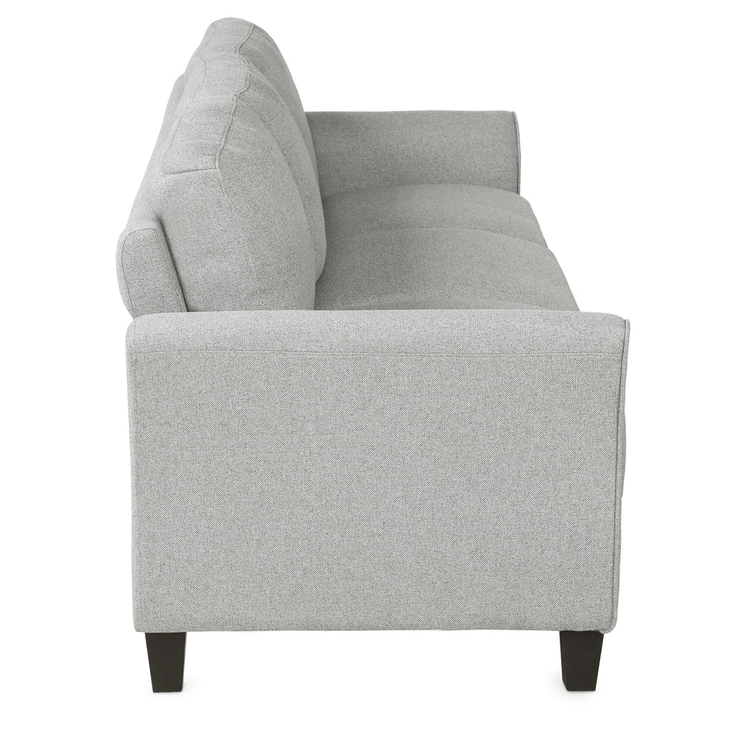 Light Gray 3-Seat Linen Fabric Sofa V905