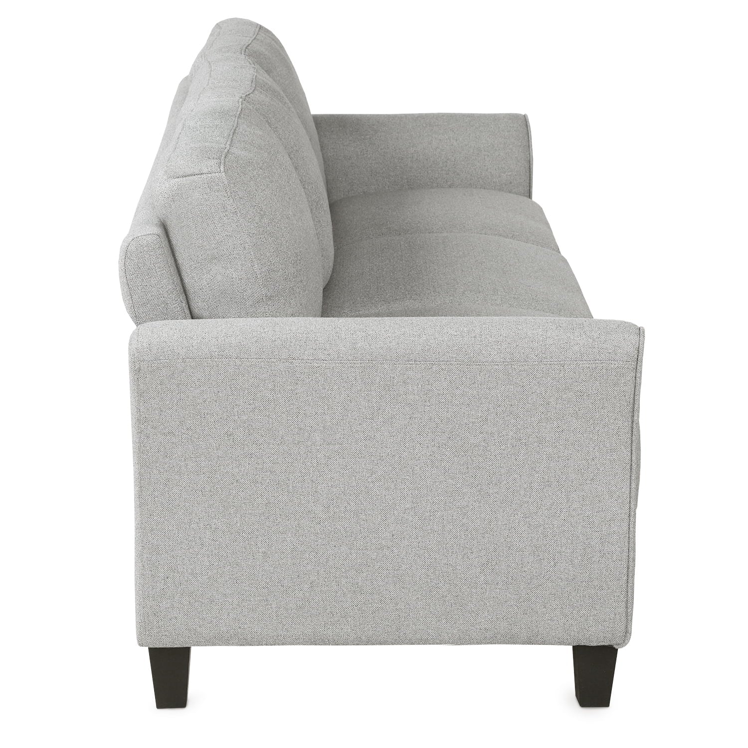 Light Gray 3-Seat Linen Fabric Sofa V905