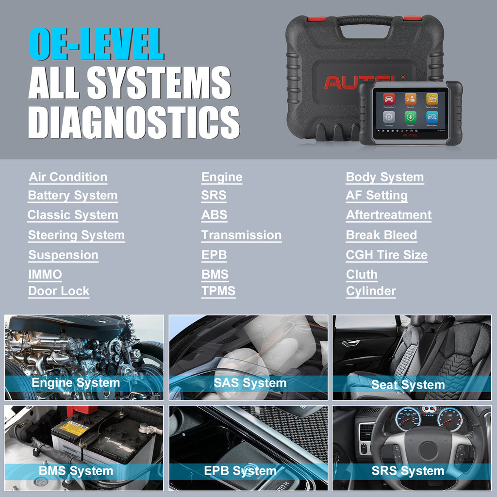 Autel MaxiCOM MK808Z Bi-Directional Full System Diagnostic Tablet Y770