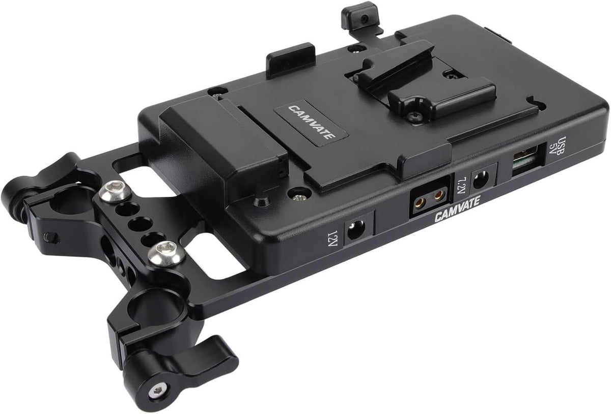 V Lock Mounting Plate Power Supply Splitter with 15mm Rod Clamp A579810