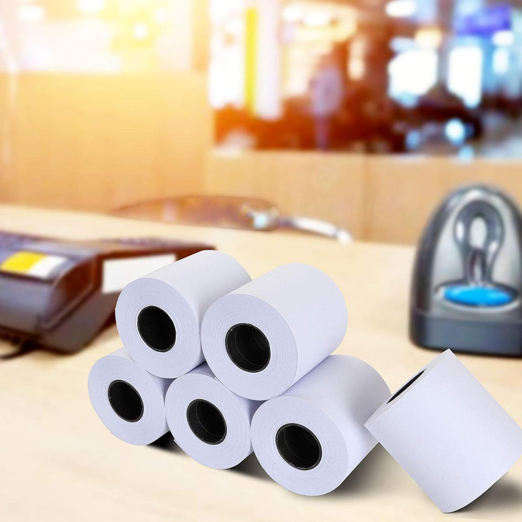 2 1/4 x 98 ft White Adding Machine Tape Paper Rolls 24 Pack A698186