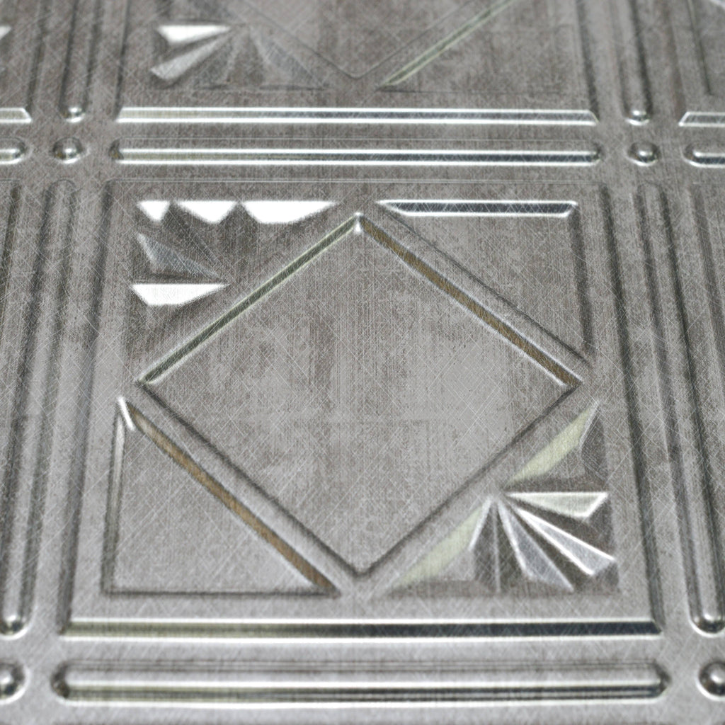 Silver 18.5-in. x 24.3-in. Backsplash Panel (9 Pc) E324776