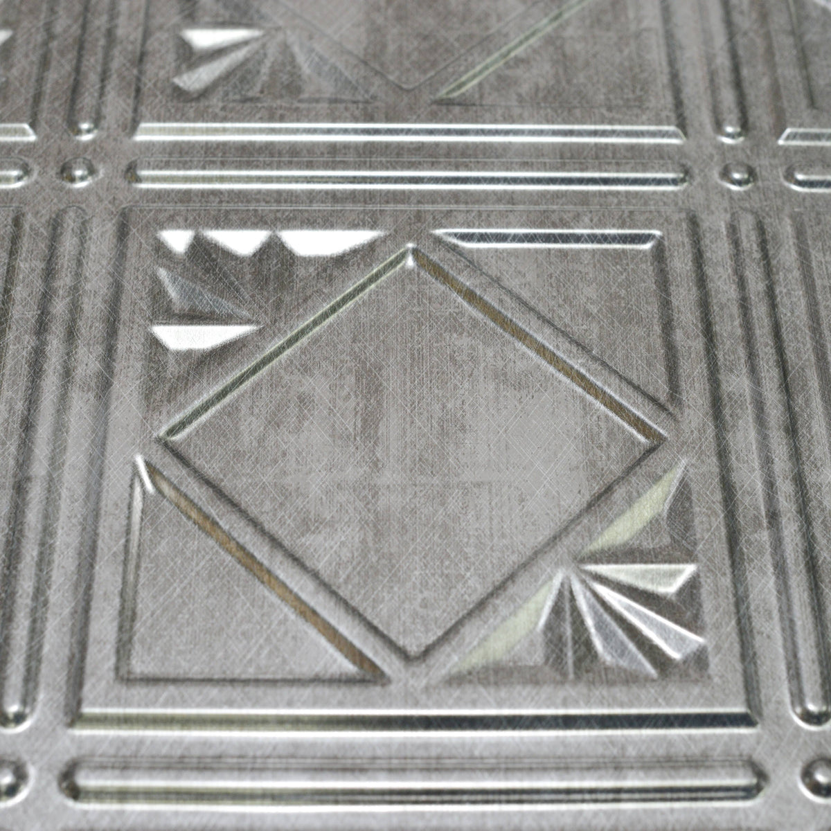 Silver 18.5-in. x 24.3-in. Backsplash Panel (9 Pc) E324776