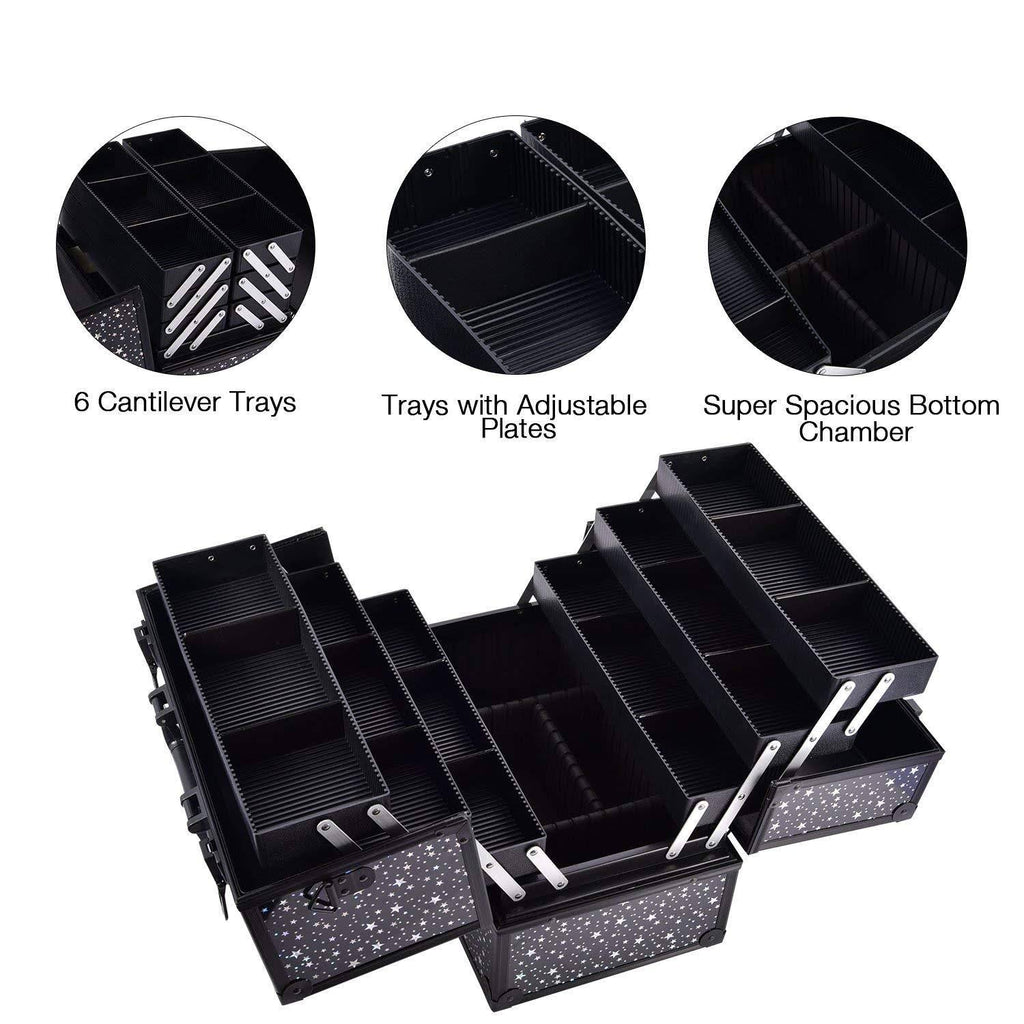 6 Trays Large Cosmetic Organizer Storage Box P3681