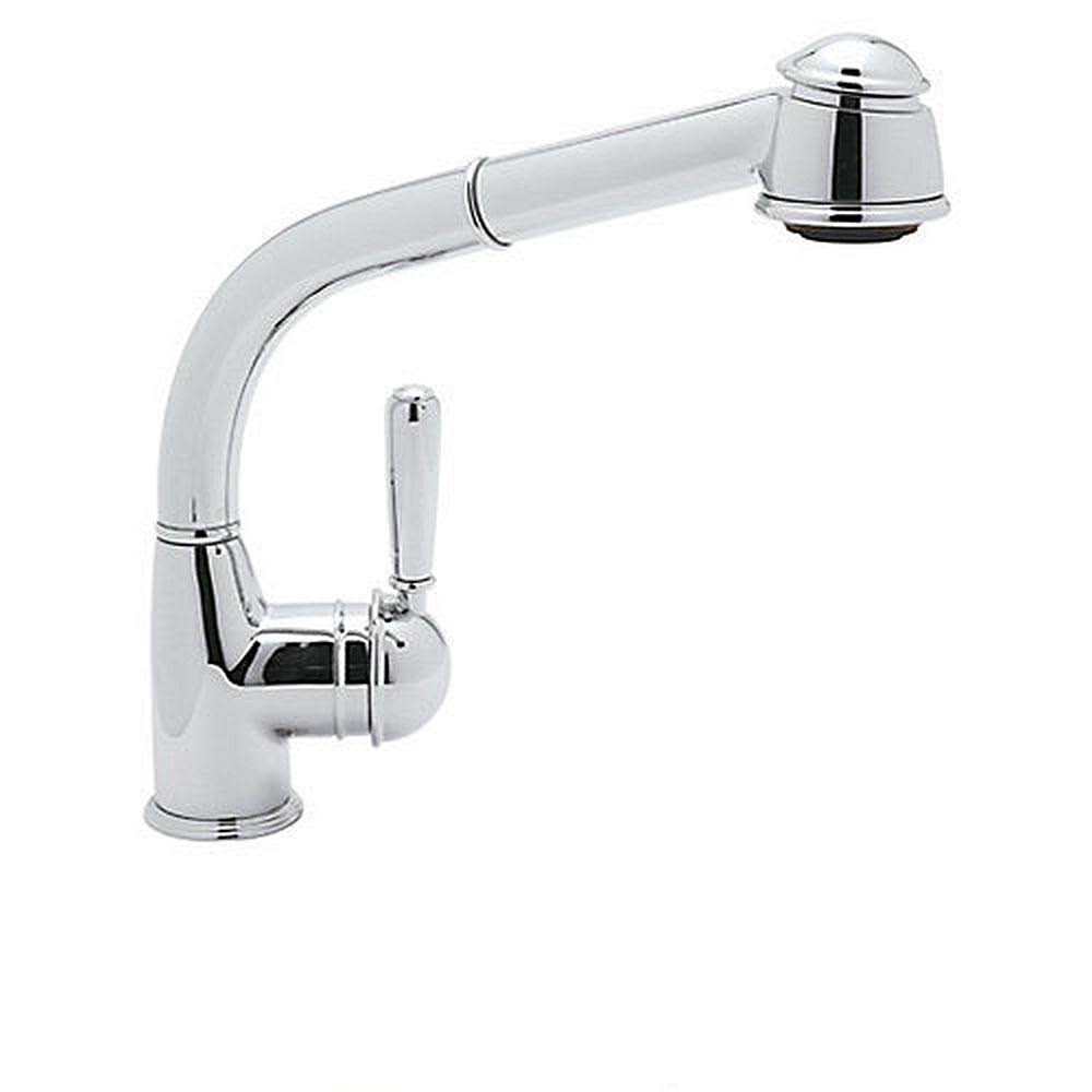 Polished Chrome Side Lever Pull-Out Kitchen Faucet P896943