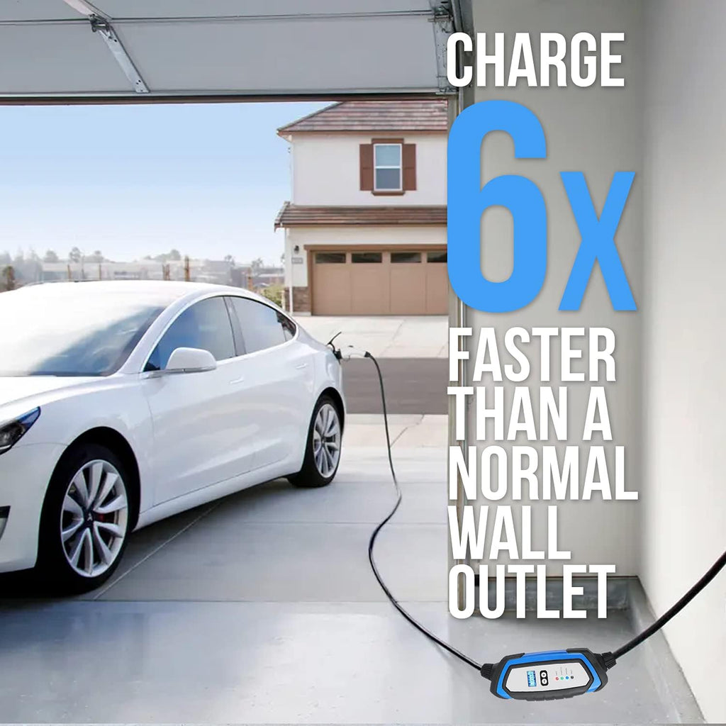 240V 32 Amp Level 2 EV Charger with 21ft J1772 Charging Cable & NEMA 14-50 Plug I671