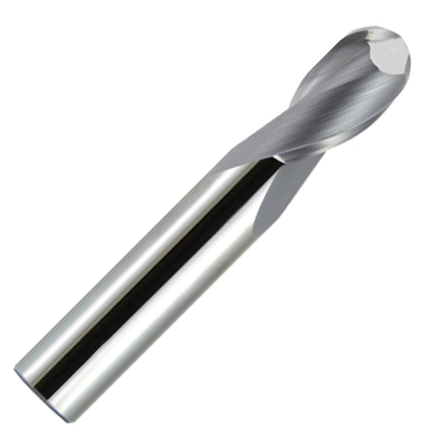 5/8x22 Diameter Single End Ball End Stub Length 2 Flute Uncoated Carbide End Mill D324485