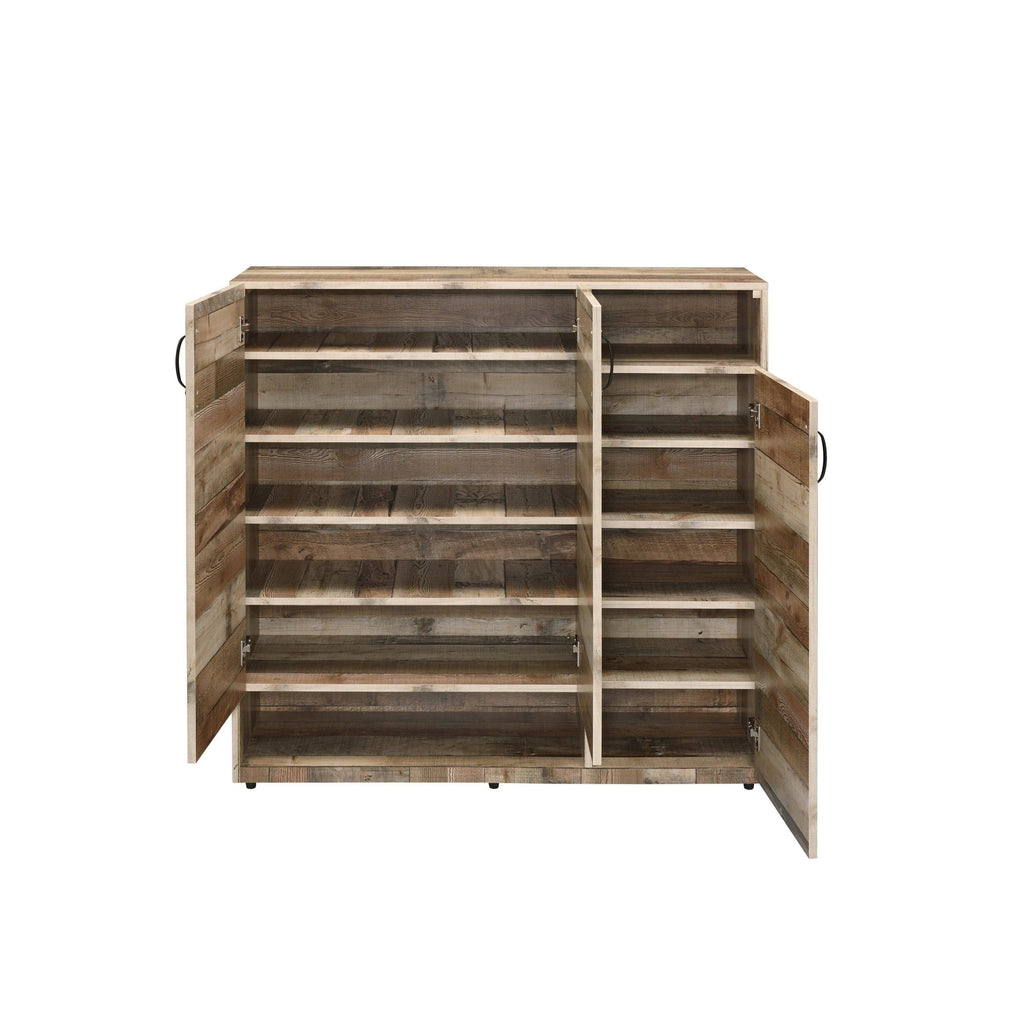 Rustic Gray Oak Cabinet E650386