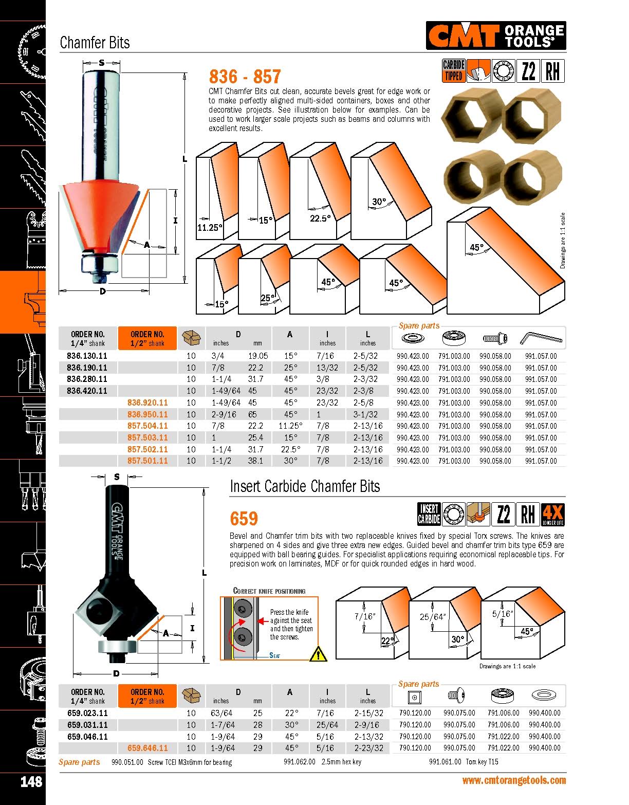 Insert Carbide Chamfer Bit J964963