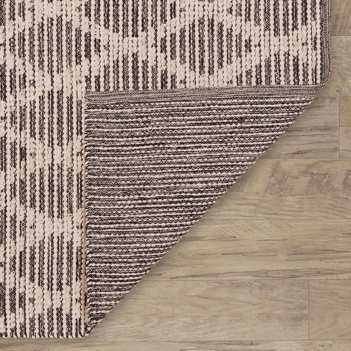 Textured Handwoven Cotton Rug Runner X56536