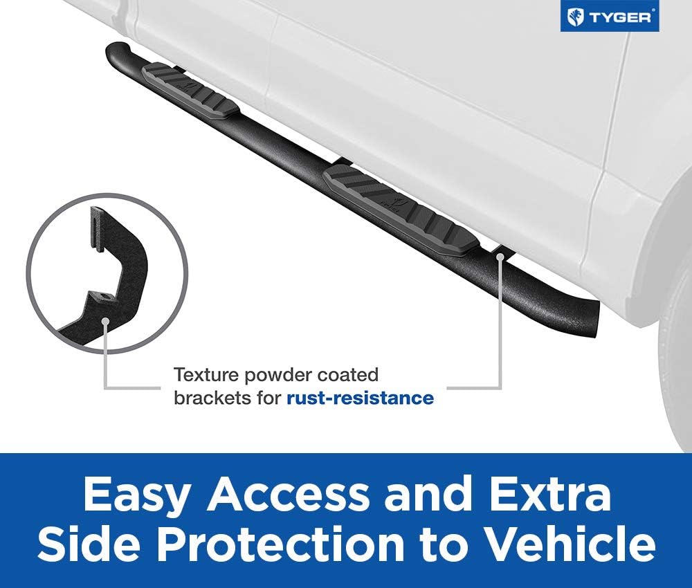 Textured Black Side Step Running Boards E746155