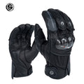 Vintage Leather Touchscreen Motorcycle Gloves I661649