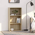 Sonoma Oak 3-Tier Book Cabinet Chipboard B370