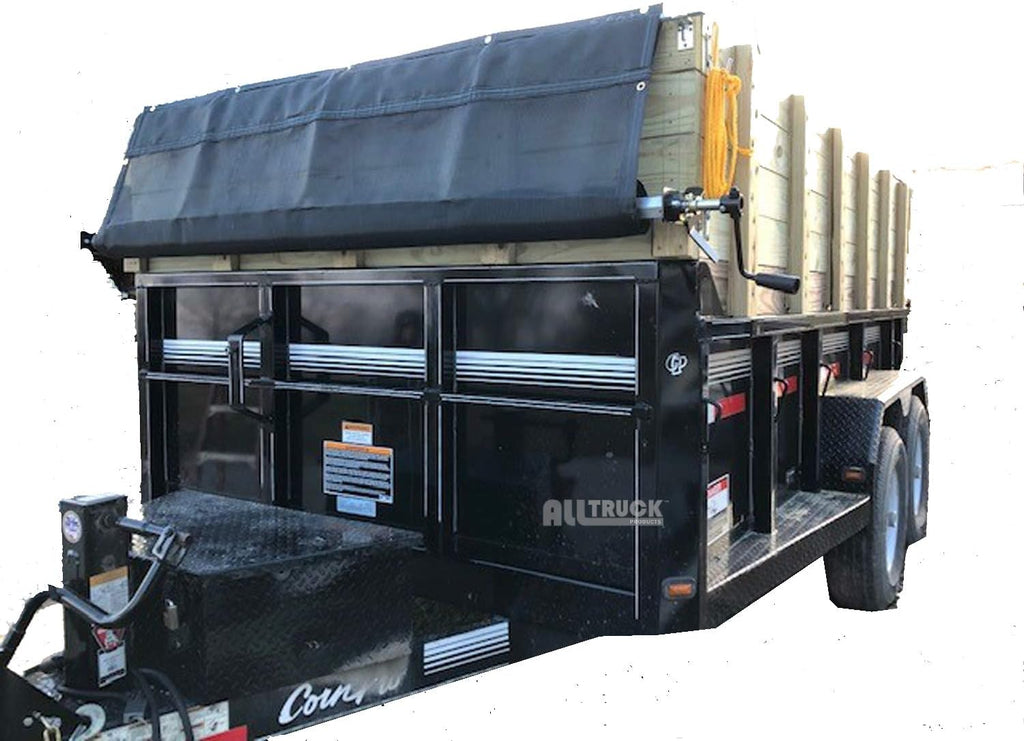 Cab Level Hand Crank Kit with Black Mesh Tarp T176