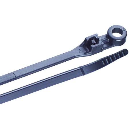 8 inch Black Screw-Down Cable Ties U8491