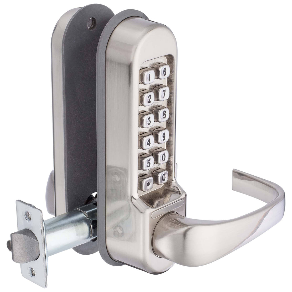 Satin Nickel Single Sided Door Lever Set J404