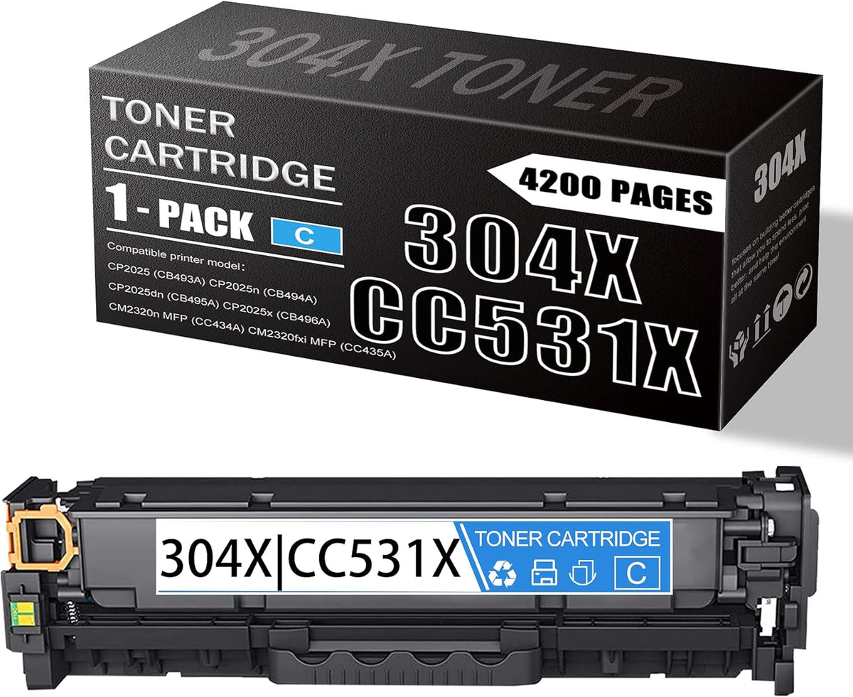 Cyan Toner Cartridge for HP CP2025 CM2320 Printer M420