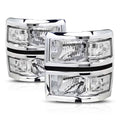 Chrome Housing Headlight Clear Turn Signal Reflector D863464