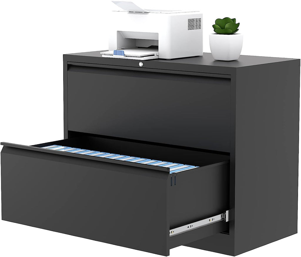 4 Drawer Metal Lateral File Cabinet with Lock O106464
