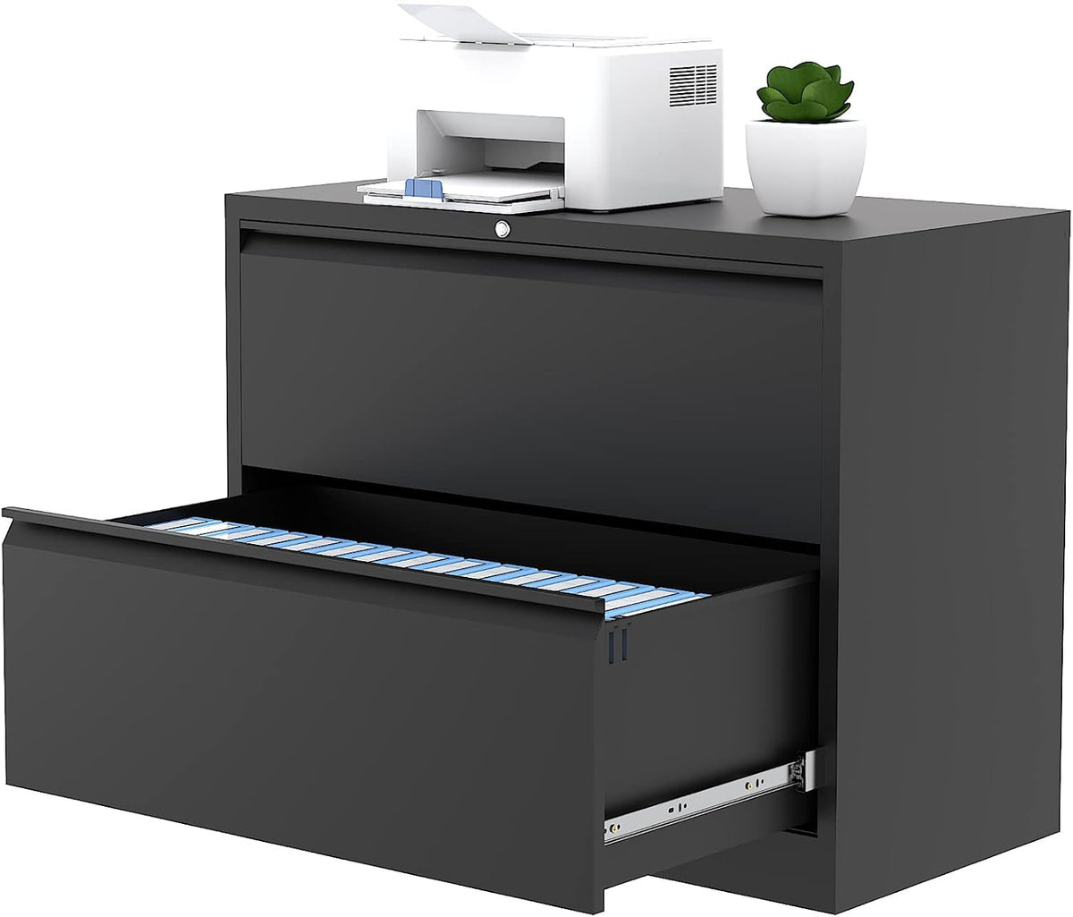 4 Drawer Metal Lateral File Cabinet with Lock O106464