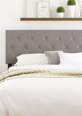 Gray Faux Leather Twin Size Headboard Y30207