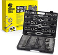 110 Piece Hardened Alloy Steel SAE Tap And Die Threading Tool Set With Storage Case X551