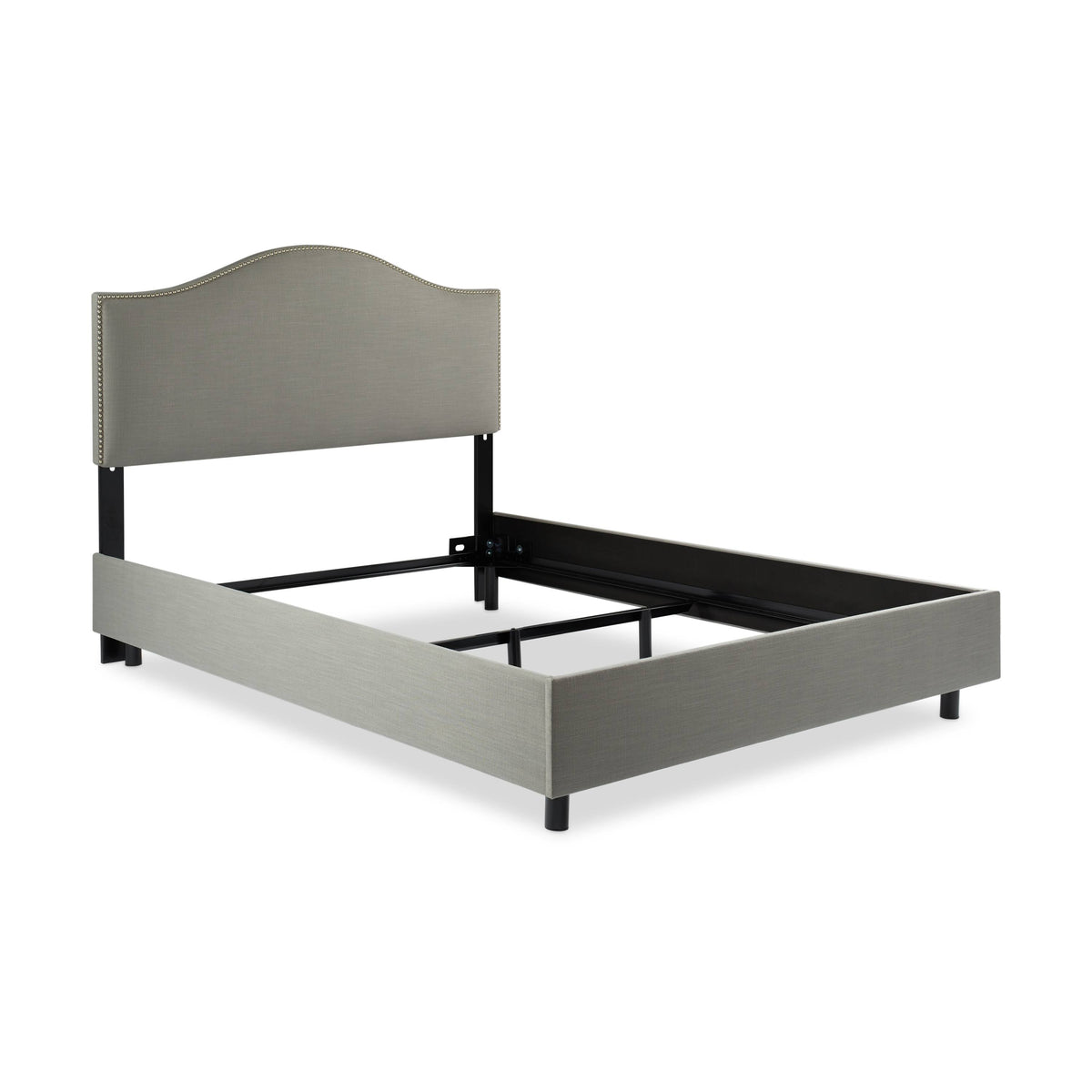 Linen Grey Nail Button Bed K827799
