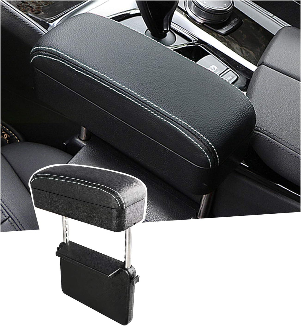 White Adjustable Car Armrest Pad Pack of 2 K793