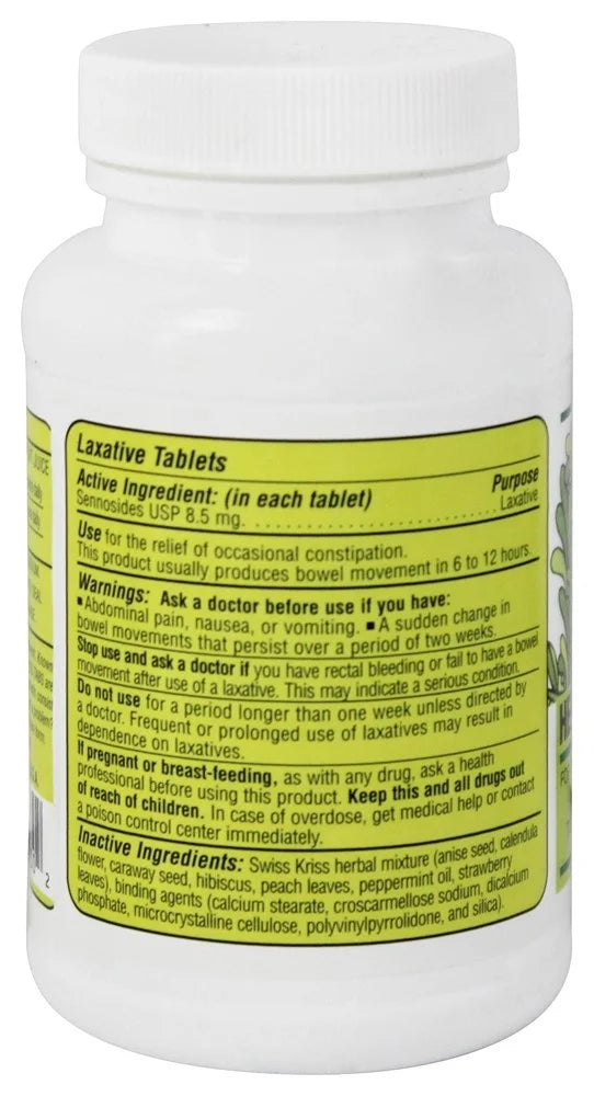 Herbal Laxative Tablets 250 ea (Pack of 4) S73782