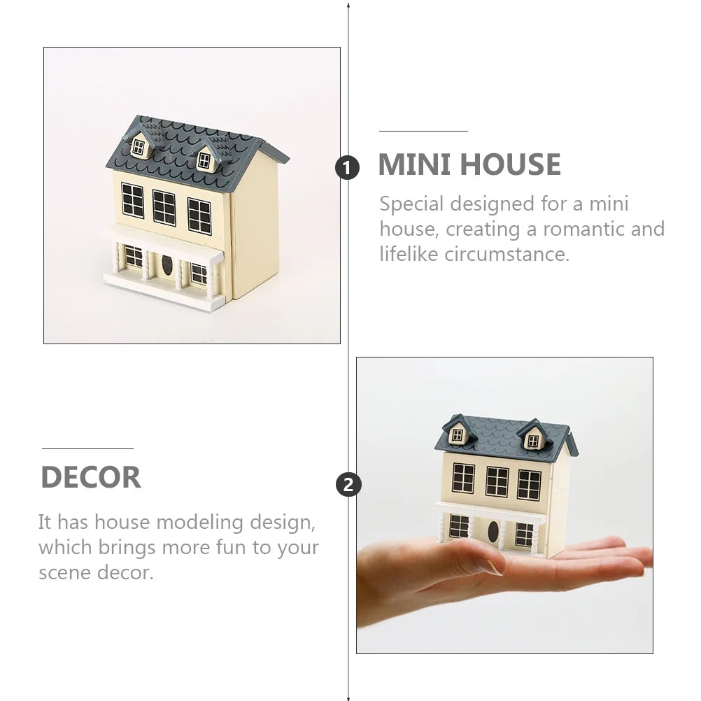 Miniature Wooden House Model D1913