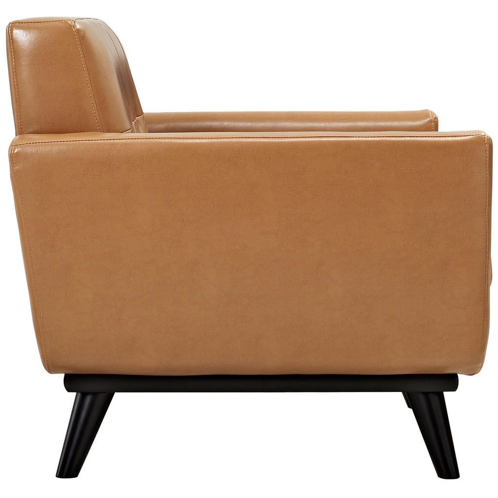 Brown Leather Armchair W900