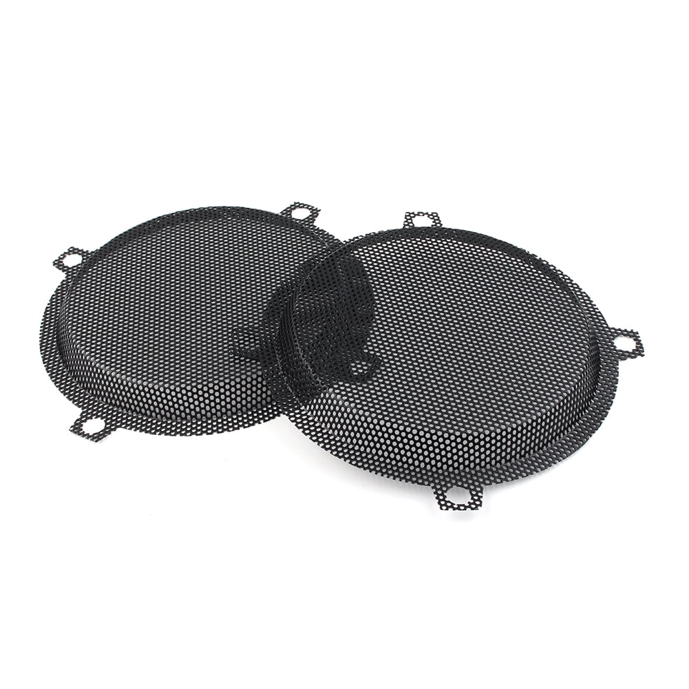 Black Motorbike Wired Punched Steel Mesh Speaker Grilles Cover for Harley Davidson Electra Glide 5.25" Speaker FLHTCU 1996-2013 E499