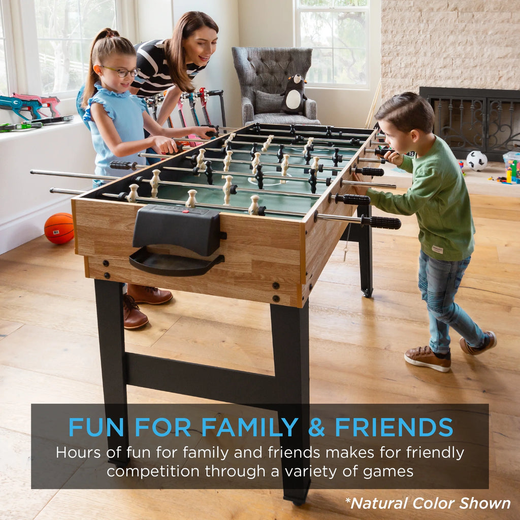10-in-1 Combo Game Table Set with Hockey, Foosball, Pool, Shuffleboard, Ping Pong P554