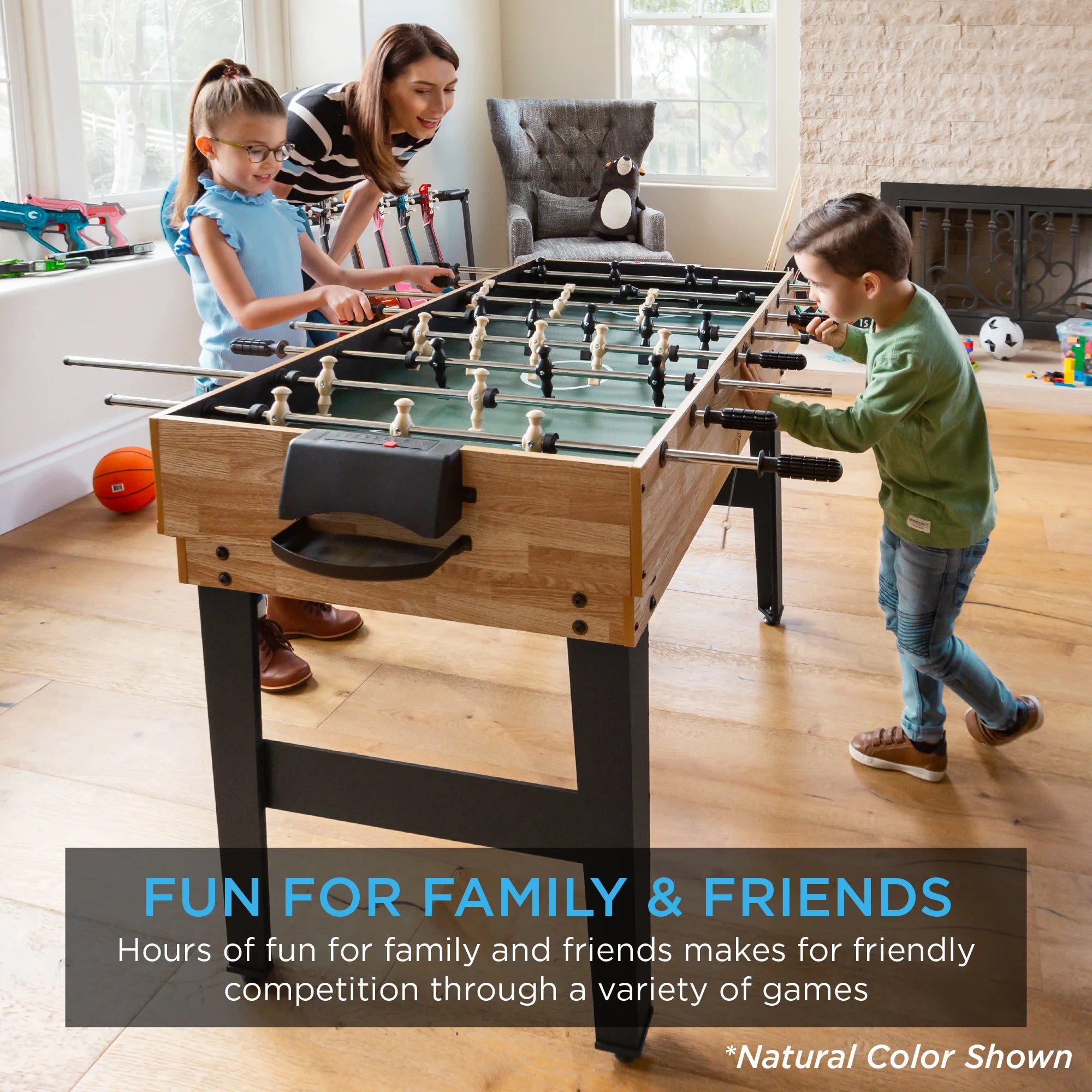 10-in-1 Combo Game Table Set with Hockey, Foosball, Pool, Shuffleboard, Ping Pong P554