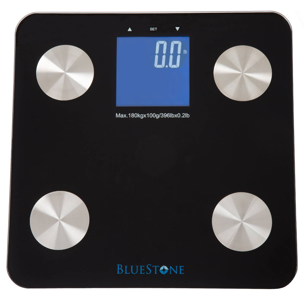 Black Digital Body Fat Scale with Large LCD Display M347