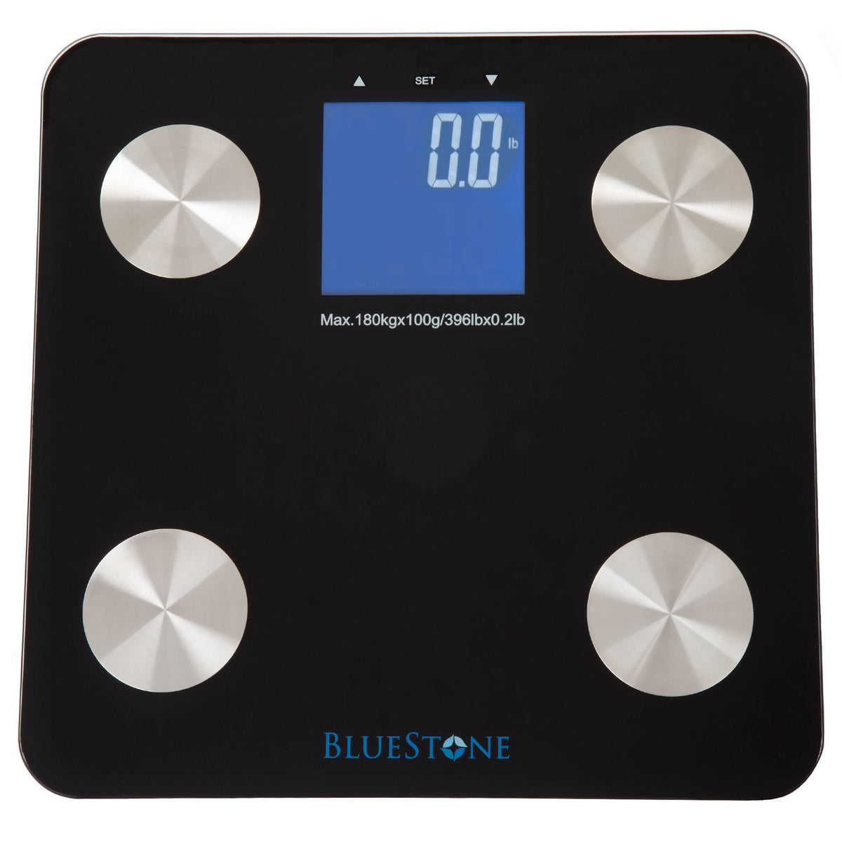 Black Digital Body Fat Scale with Large LCD Display M347