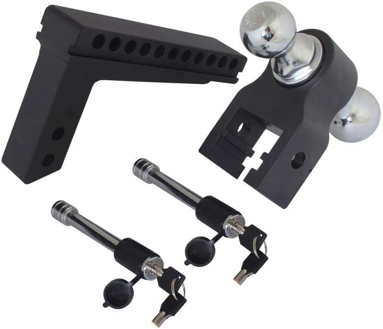 Blackout Aluminum 2 and 2.5/16 Ball Drop Hitch A372