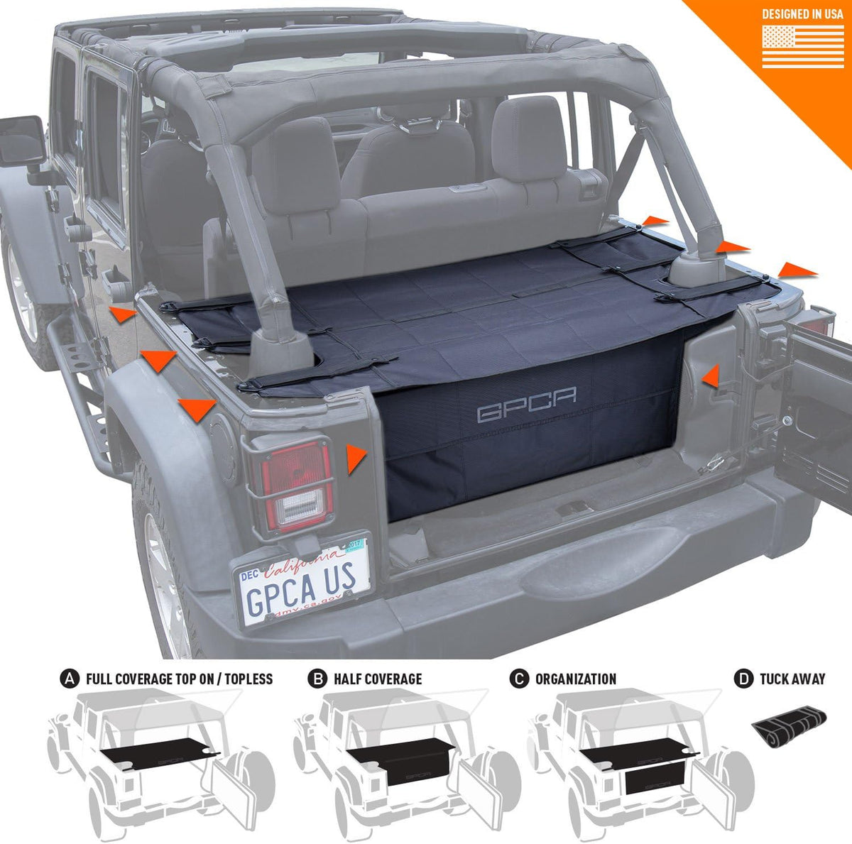 Cargo Cover and Cargo Organizer for Wrangler JKU 4DR N731857