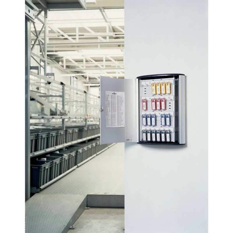72-Key Brushed Aluminum Key Cabinet R382