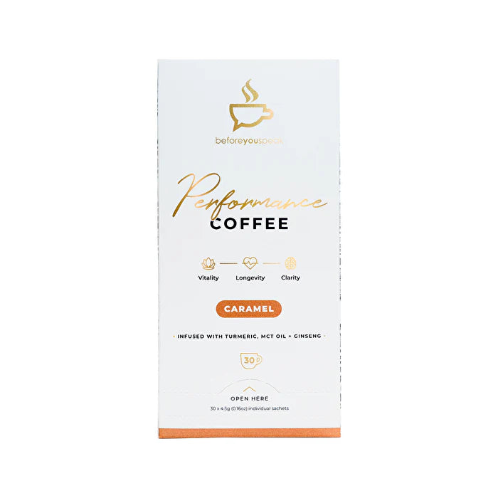 Caramel Performance Coffee 4.5g x 30 Pack Q504314