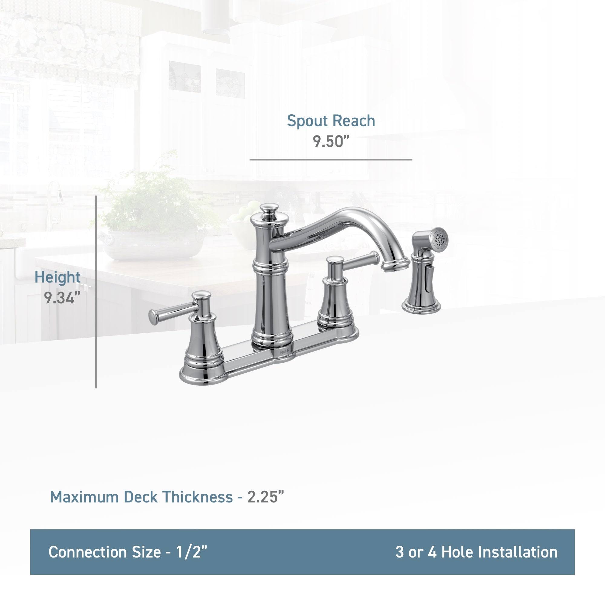Oil Rubbed Bronze Two-Handle Kitchen Faucet O51826
