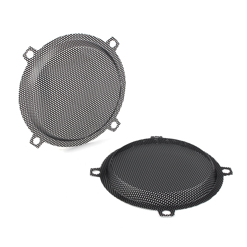 Black Motorbike Wired Punched Steel Mesh Speaker Grilles Cover for Harley Davidson Electra Glide 5.25" Speaker FLHTCU 1996-2013 E499